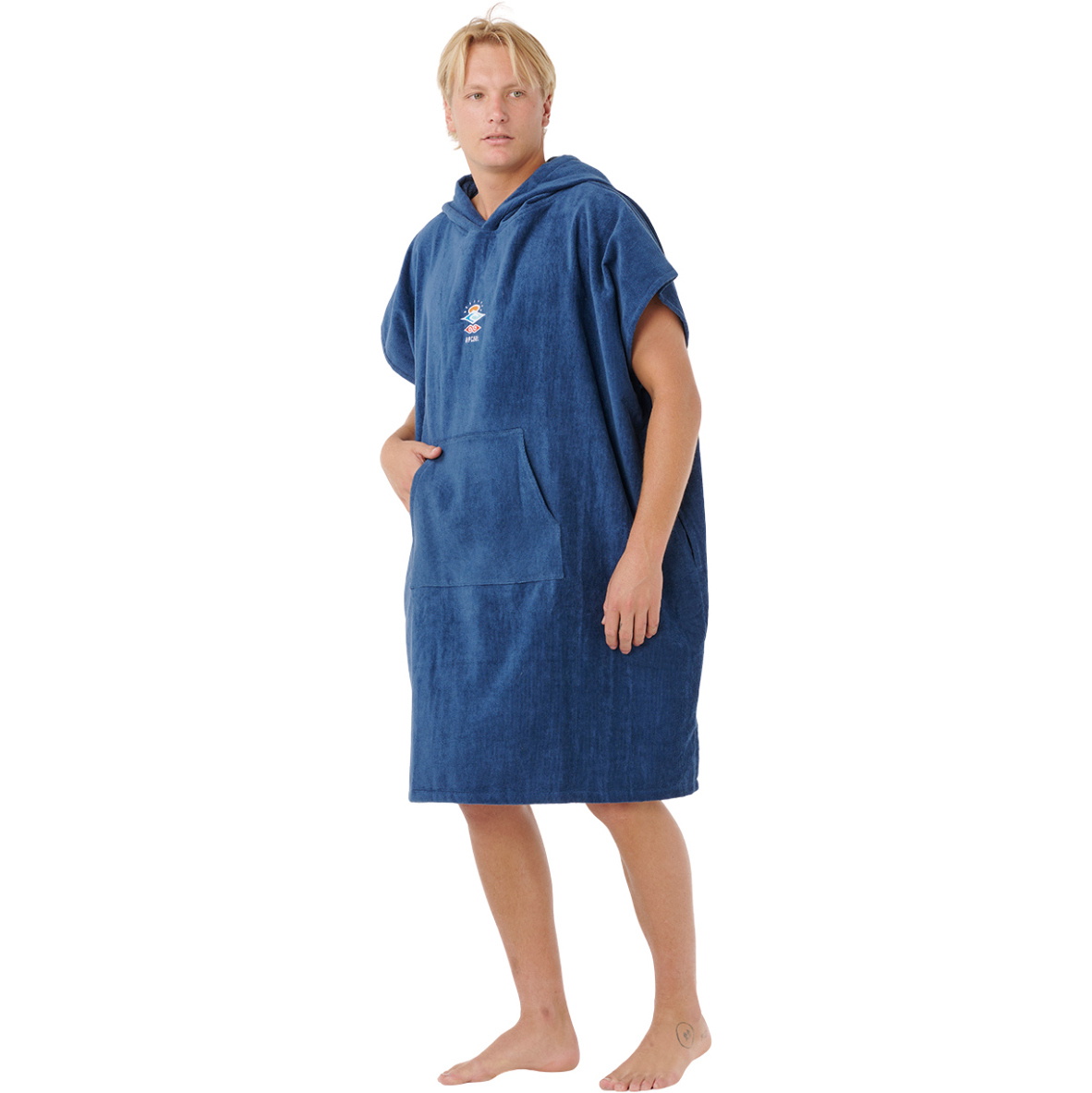 2026 Rip Curl Heren Logo Hooded Towel 00GMTO - Navy